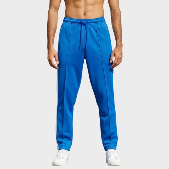 Nike Fit Dry Pants Mens XL Blue Athletic Stretch Drawstring Training Joggers - Picture 1 of 15